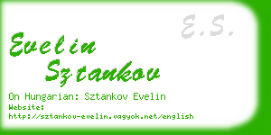 evelin sztankov business card